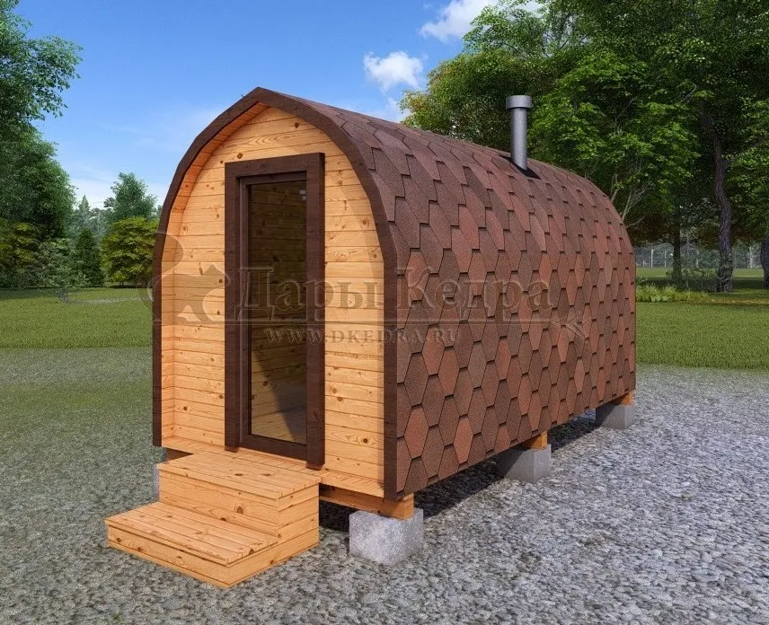 Баня «Викинг» из кедра 4х2,2 метра